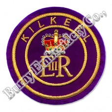 Masonic Regalia ER Crown Hands Embroidery Blazer Badge